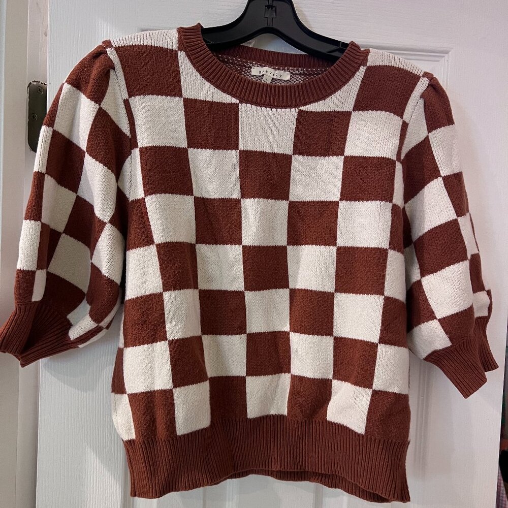 Baevely Checked Sweater
